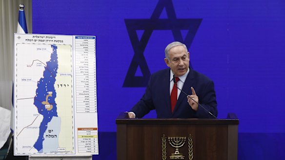 Benjamin Netanyahu said he will annex war-won West Bank territory if he's re-elected, starting with the Jordan Valley. 