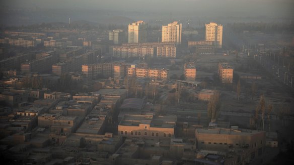 The Xinjiang autonomous region in western China.