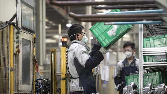 China is the source of half the electronic parts used by American manufacturers.