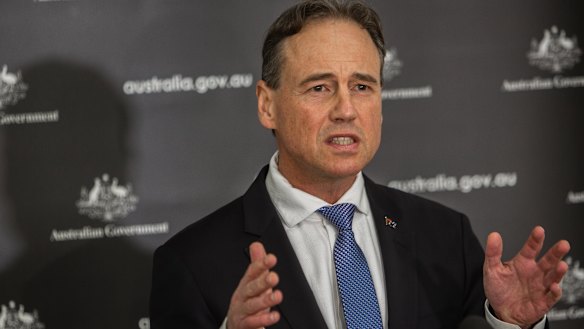 Health Minister Greg Hunt.