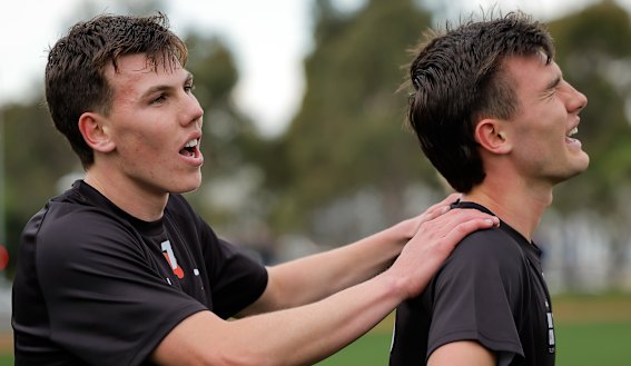 O’Sullivan (left), with fellow likely top-10 pick Jagga Smith, is one of the most decorated players in this year’s draft class.