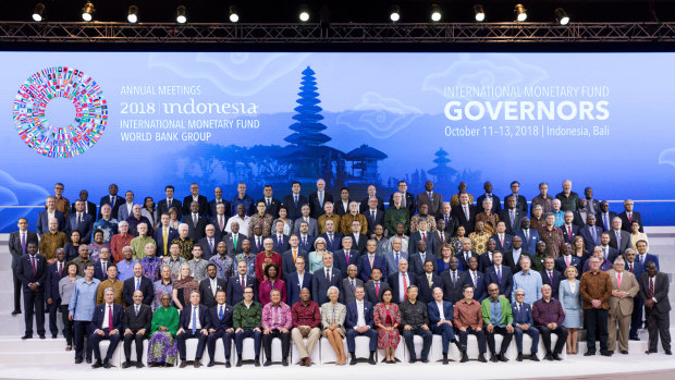 Finance chiefs and leaders from around the world convened for the IMF meeting in Bali.