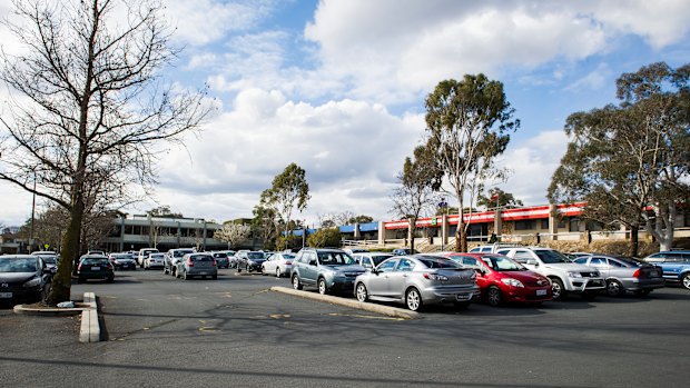 This car park out the front of the Austrian Club in Mawson could be rezoned and become a supermarket. 