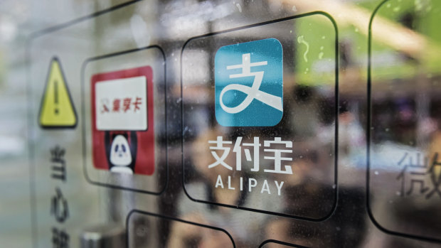 Analysts say Alipay - run by the Ant Group - controls more than half of the Chinese market in payments.