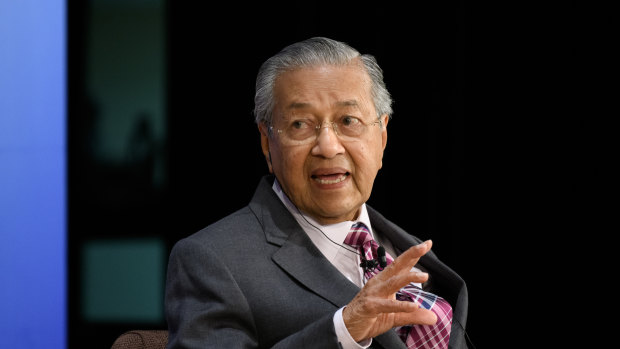 Malaysian Prime Minister Mahathir Mohamad.