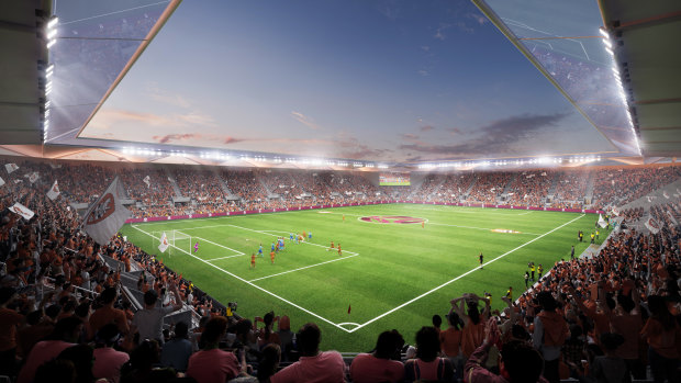 The stadium would host Roar games, as well as lower-tier matches and community soccer.