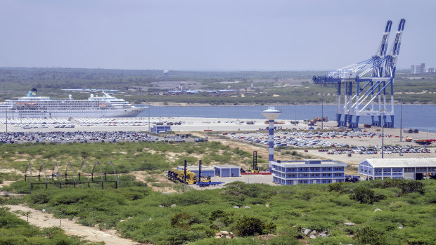 The controversial Hambantota Port in Sri Lanka.