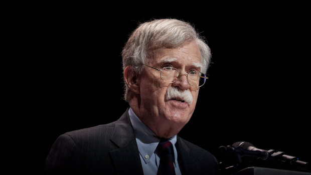 US national security advisor John Bolton.