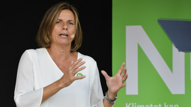 Isabella Lovin, from the Swedish Green Party Miljopartiet.