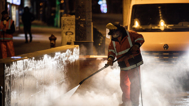 Disinfecting of public spaces has become a  common sight since the pandemic hit. 