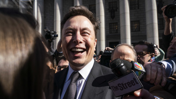 Elon Musk, chief executive officer of Tesla. Musk and Tesla vehemently deny engaging Epstein.