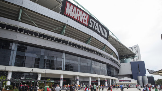 The AFL and the City of Melbourne have confirmed flammable cladding was found on the exterior of Marvel Stadium late last year.