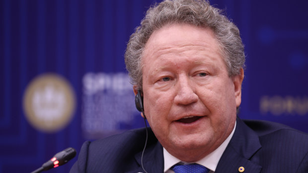 Foretestcue Metals chairman Andrew Forrest. 