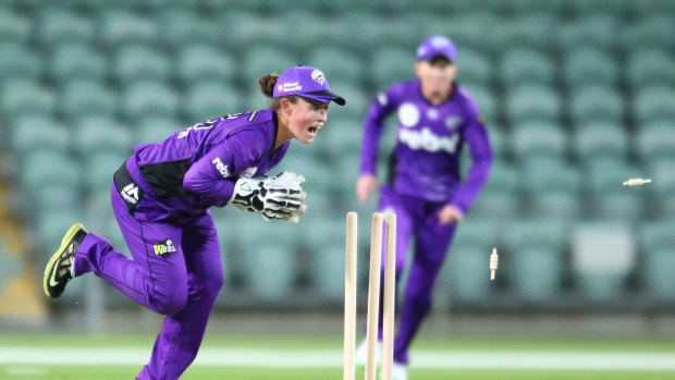 Banned Hurricanes wicketkeeper Emily Smith.