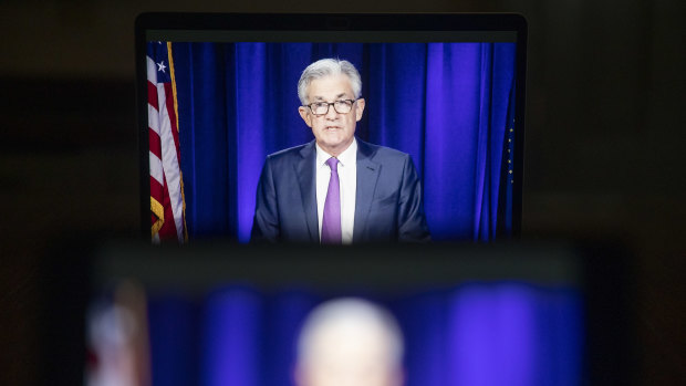 "Effectively what we are saying is that rates will remain highly accommodative until the economy is far along in its recovery," Fed Chair Jerome Powell speaking at his virtual news conference.