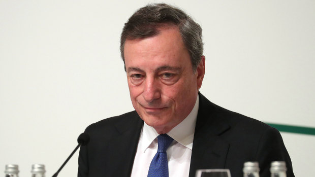 Outgoing president of the European Central Bank, Mario Draghi.
