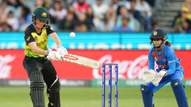 Top knock: Player of the tournament Beth Mooney added to her impressive runs tally for Australia.