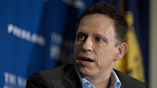 Paypal co-founder billionaire Peter Thiel.