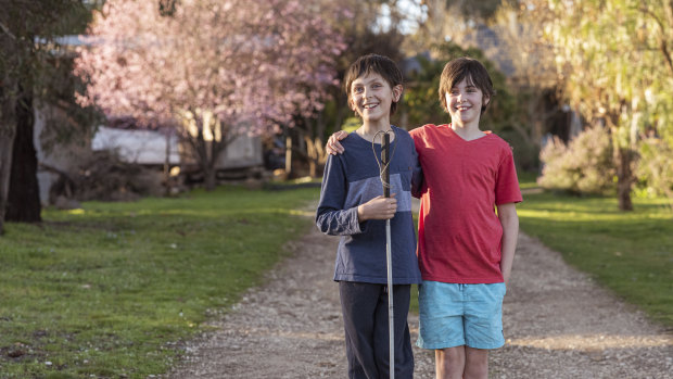 Jarrah Podesta (left): 'I knew I could cope going back to school because I knew Mathilde was still my friend.'