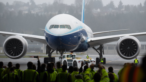 Boeing's share price has shed 44 per cent in five days. 