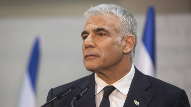 Israel Minister of Foreign Affairs Yair Lapid. 