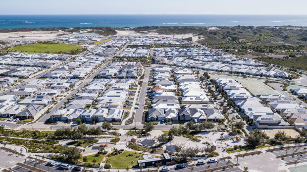 Alkimos Beach is a "master plan" community 42 kilometres north of Perth's centre.
