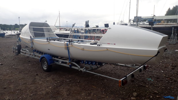 The boat that will take the men across the Atlantic.