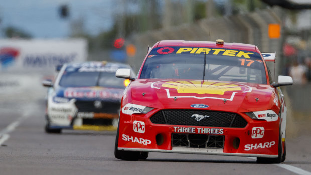 Supercar driver McLaughlin wins on the streets of Townsville on Saturday.