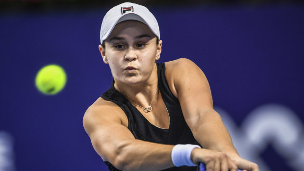 Momentum: Ashleigh Barty rode her luck to get to the semi-final but then easily dispatched Julia Gorges.