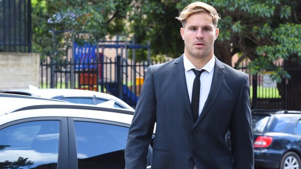 St George Illawarra star Jack de Belin is facing trial in the NSW District Court in Wollongong.