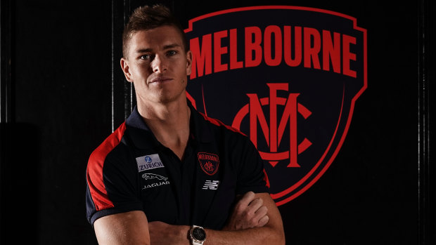 Adam Tomlinson made his first public appearance as a Demon on Tuesday morning.