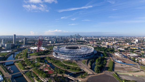 London's Olympic stadium.