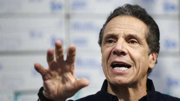 New York Governor Andrew Cuomo revealed that coronavirus hospitalisations had surged by 40 per cent in a single day in his state. 