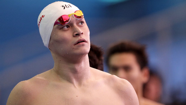 Chinese swimmer Sun Yang.