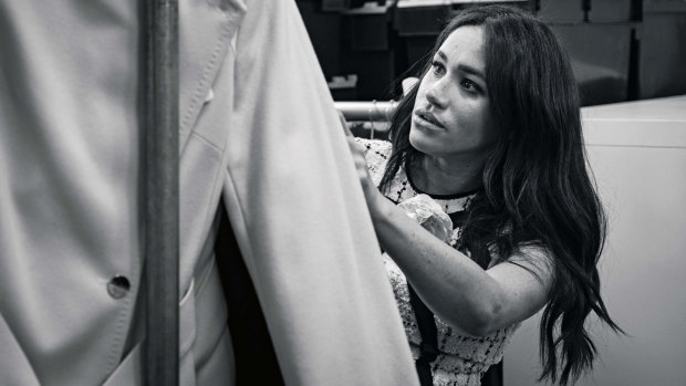 On the tools ... Meghan, Duchess of Sussex, has guest-edited the next issue of British Vogue.