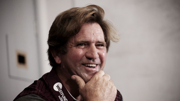 Sense of humour: Manly coach Des Hasler.