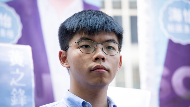 Hong Kong activist Joshua Wong. 