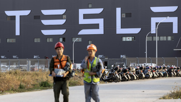 Tesla's rapid establishment and success of its China operations have helped push its share price higher.