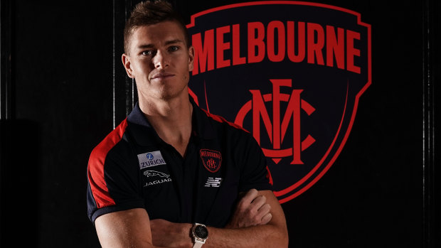 Adam Tomlinson made his first public appearance as a Demon this morning.
