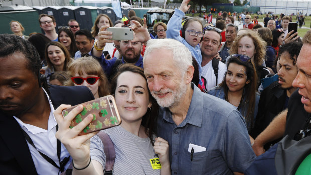 Jeremy Corbyn, leader of Britain's opposition Labour Party, at the 'Labour Live' festival in London in June.