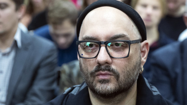Russian theatre and film director Kirill Serebrennikov waits for the start of his court hearing in Moscow.