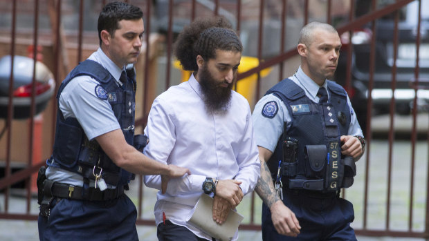 Abdullah Chaarani arriving at the Supreme Court, Melbourne.
