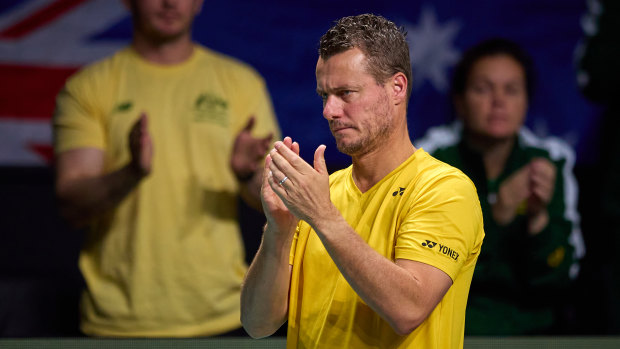Lleyton Hewitt guided Australia into their first Davis Cup final in 19 years.