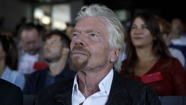 Richard Branson's net worth, estimated at $US5.1 billion by the Bloomberg Billionaires Index, has fallen more than $US2 billion since mid-February.