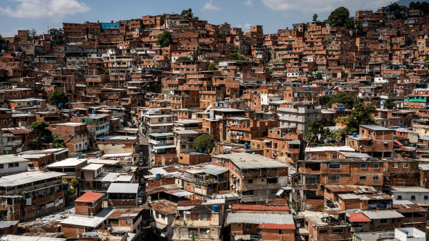 A slum in Caracas, Venezuela.