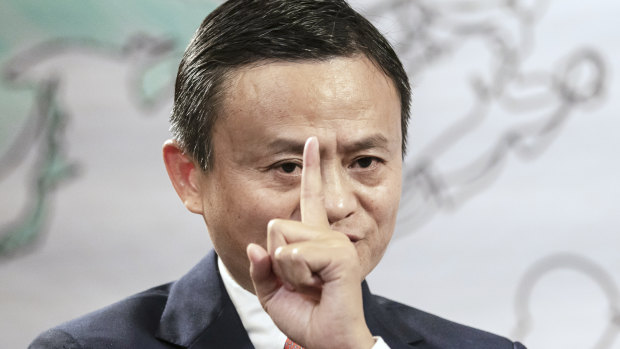 Jack Ma, chairman of Alibaba Group Holding Ltd., speaks during a Bloomberg Television interview on the sidelines of the Xin Philanthropy Conference last week.