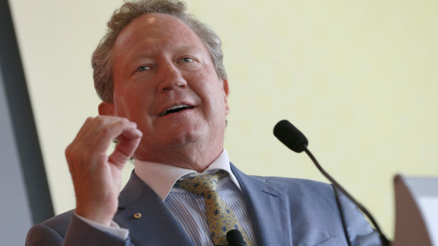 Fortescue chairman Andrew Forrest owns a 35 per cent stake in the company.