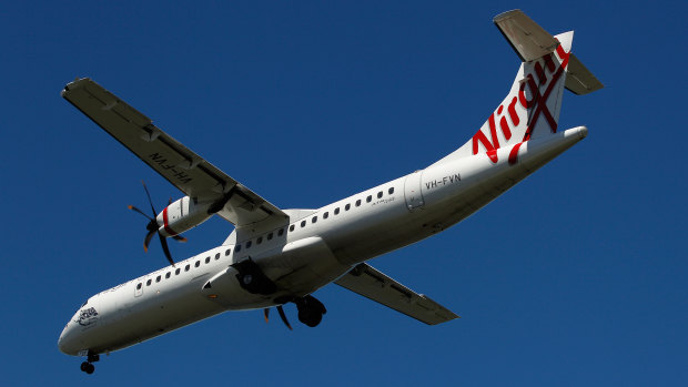 An ATR 72-600 aircraft operated by Virgin Australia.