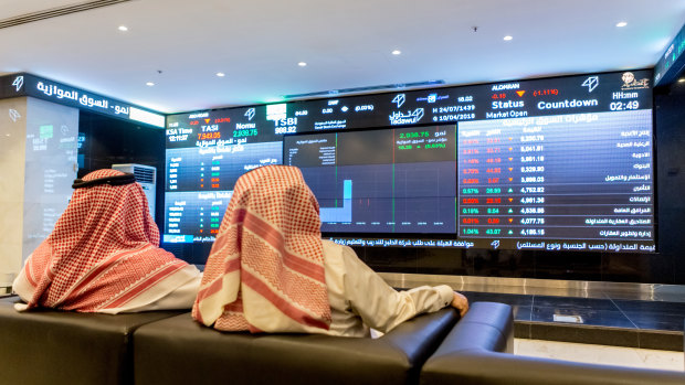 Stockmarkets across the Middle East plunged on Sunday. 