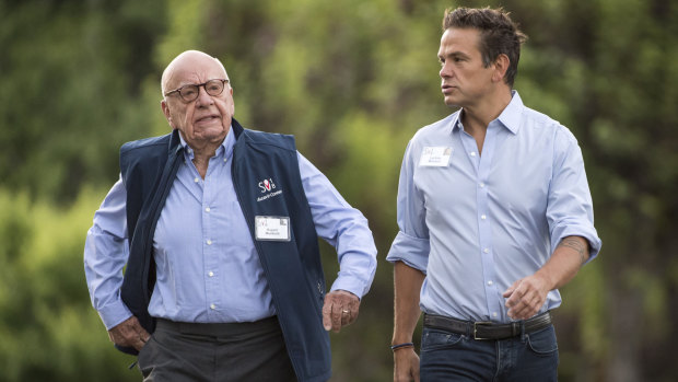 Rupert and Lachlan Murdoch: succession is a governance safety net. 